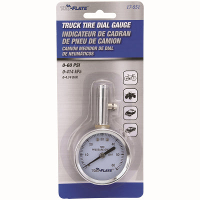 Highline Warren/Plews TRFL17551 10-60 Dial Tire Gauge