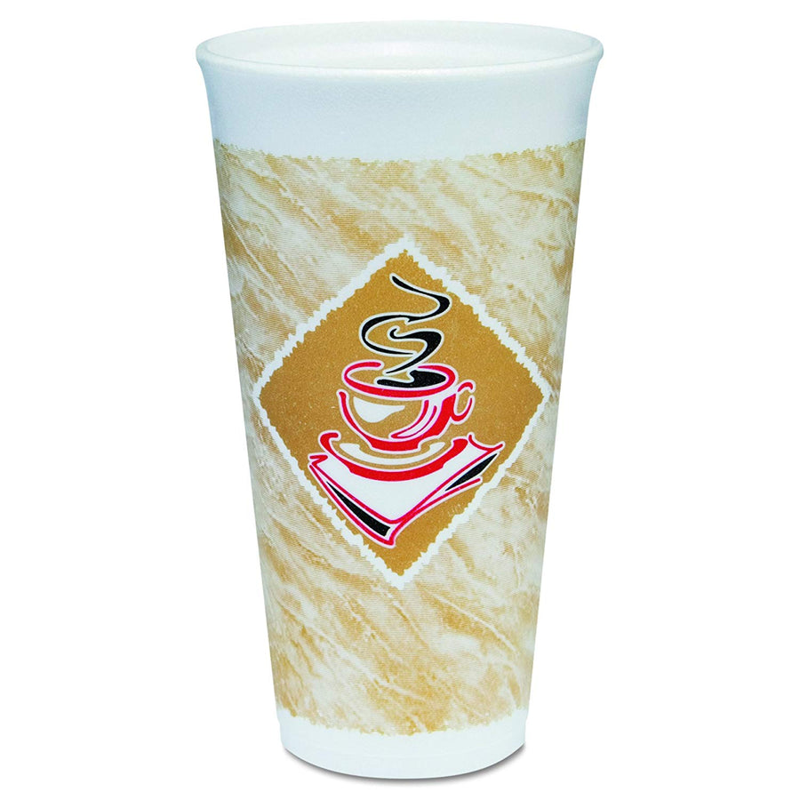 Dart 20X16G-167399 Cafe G Foam Cup 20 oz White w/ Cafe G design 500/CS