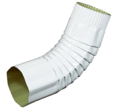 4" RND WHT ALU Elbow