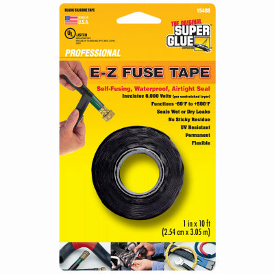 Super Glue Corp/Pacer Tech 11710161 1x10 BLK Silicone Tape