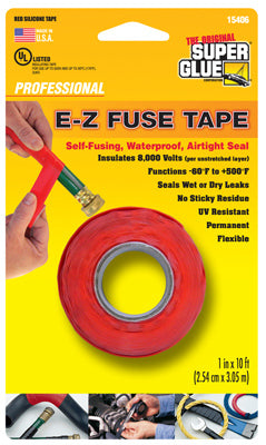 Super Glue Corp/Pacer Tech 11710156 1x10 RED Silicone Tape