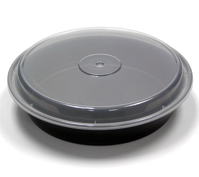 Pactiv NC948B 48oz VERSAtainer Blk Base Combo 150/CS