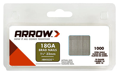 1000PK 1-1/4" Nail/Brad