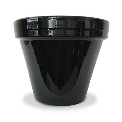 6.5" BLK Cera Planter