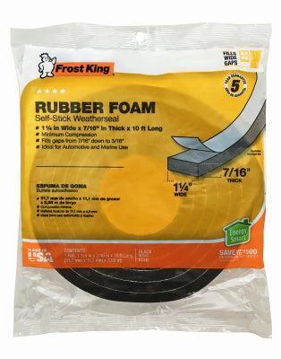 1-1/4x7/16 BLK FoamTape