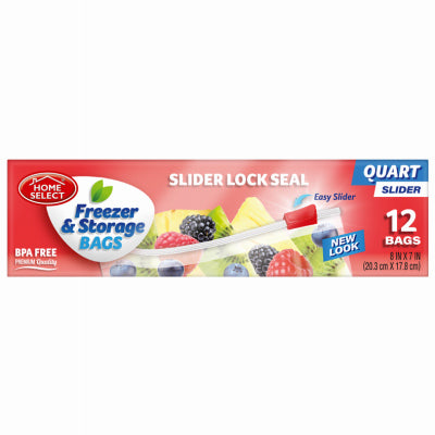 12CT QT Slide Freez Bag