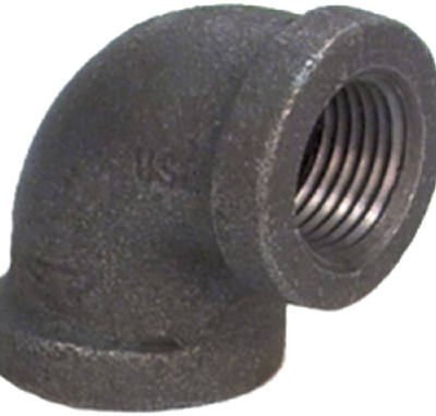 1/4 BLK 90 DEG Elbow