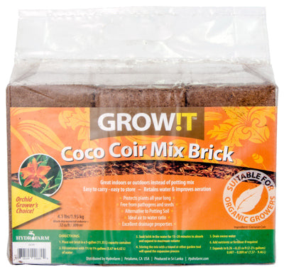 HYDROFARM JSCPB Coco Coir Mix Brick