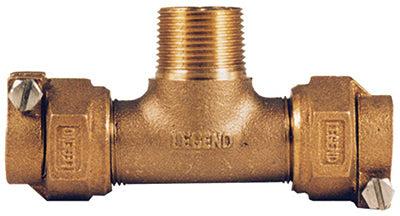 Legend Valve And Fitting Inc 313-384NL 3/4"CTSxMIP WTR Tee