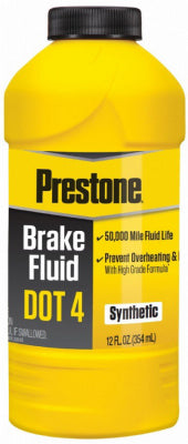 Prestone Products Corp AS800Y 12OZ Dot 4 Brake Fluid