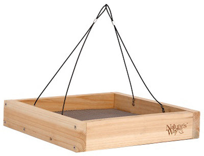 Natures Way Bird Products Llc CWF3 Cedar Tray Bird Feeder