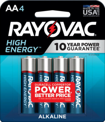 RAYOVAC 815-4K RAYO 4PK AA Alk Battery