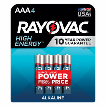 RAYOVAC 824-4K RAYO4PK AAA Alk Battery
