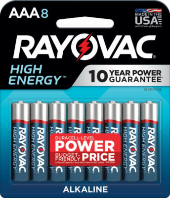 RAYOVAC 824-8K RAYO8PK AAA Alk Battery