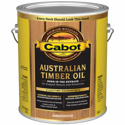 Cabot/Valspar Corp 3457-07 GAL AMB Aus Timber Oil