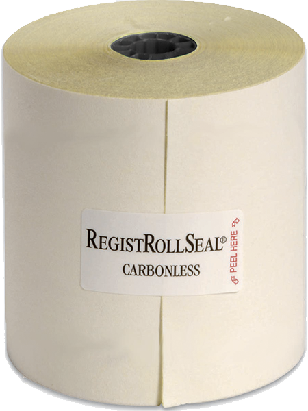 National Checking 2300SP Carbonless Register Rolls 3" x 100' Shrink Pack W/C 2 Ply 30/CS