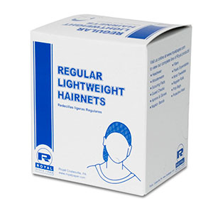 Amercareroyal RPH144LTDB-BX Lightweight Latex Free Hairnet Dark Brown 24" 144/BX