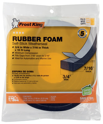 3/4x7/16 BLK SpongeTape