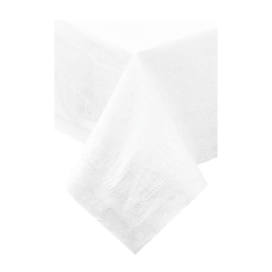 Hoffmaster 210066 Cellutex 3-Ply Greek Key Tablecover White 72" X 72" 25/CS