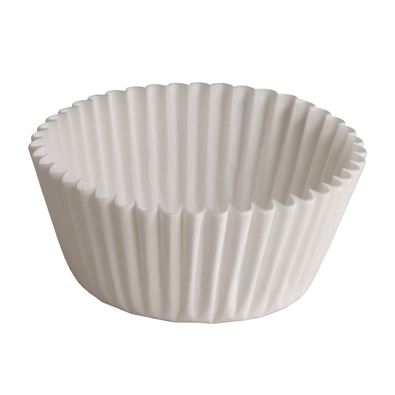 Hoffmaster 610031 2 oz. Fluted Bake Cup White 4.5" 10000/CS