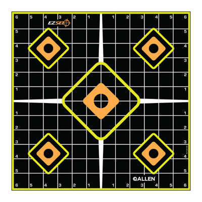 5PK 12" BLK Grid Target
