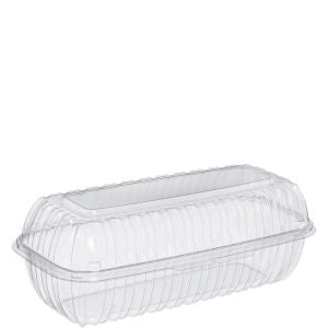 Dart C99HT1 Showtime Hinged Container Clear 9 7/8 x 5 1/8 x 3 1/2 200/CS