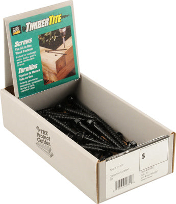50PK 1/4x2.5 Timb Screw