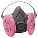 3M 70070614436 Half Facepiece Respirator 6000 Series, Reusable, Medium 2