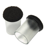 Master Caster 88451 Like New Solutions, Floor Savers, Round, 1.25" Diameter, Clear/Gray, 8/Pack 2