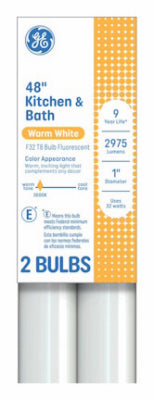 GE 2PK 32W K&B LGT Bulb