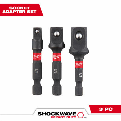 3PC 1/4"Hex Adapter Set