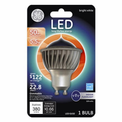 GE5.5W WHT MR16FLD Bulb