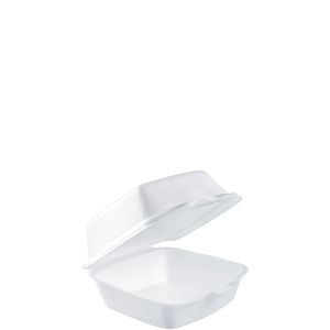 Dart 50HT1 Foam Hinged Containers (Non Perf) 5" Medium 5 1/8 x 5 3/8 x 2 7/8 500/CS