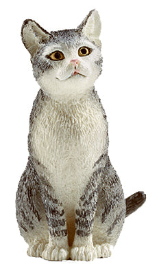 GRY/WHT Sitting Cat