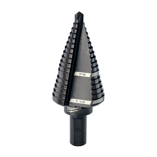#2 Step Drill Bit, 3/16 in. - 1/2 in. x 1/16 in.