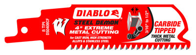 4" 8T MTL Recip Blade