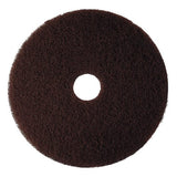 3M 7100 Low-Speed High Productivity Floor Pad 7100, 20" Diameter, Brown, 5/carton 2