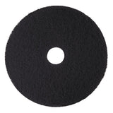 3M 7300 Low-Speed High Productivity Floor Pads 7300, 18" Diameter, Black, 5/carton 3