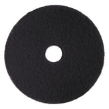 3M 7300 Low-Speed High Productivity Floor Pads 7300, 15" Diameter, Black, 5/carton 3