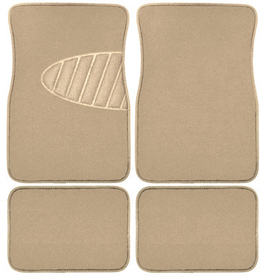 4PC Tan Carpet FLR Mat