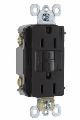 15A BLK Self Test GFCI