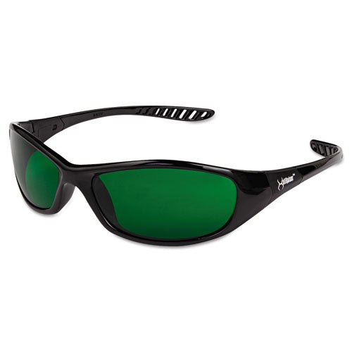 Kleenguard 20544 V40 Hellraiser Safety Eyewear, Black Frame, Ir/uv 3.0 Lens
