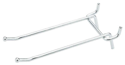 2PK 4" ZN DBL Peg Hook