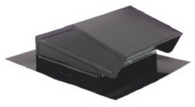 8" Rect STL Roof Cap