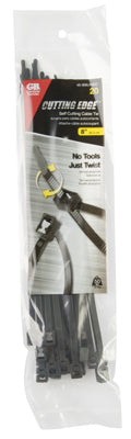 50PK 8" BLK Cable Tie