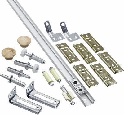 60" Fld Wht Dr Hdw Kit