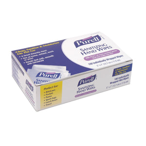 Gojo 9021-1M Purell Sanitizing Hand Wipes Ind Packet, Bulk 1000/CS