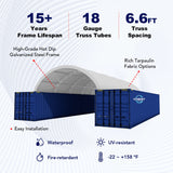Reinforced 20'x40' Double Truss Container Shelter