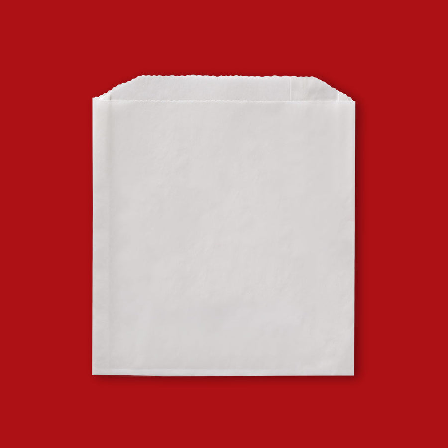 Fischer 508 Plain Grease Resistant Sandwich Bag 6" x 3/4" x 6 1/2" White 6000/CS