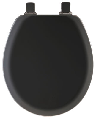 BLK RND WD Toilet Seat